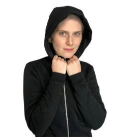 Equiline GlareG Rhinestone Hoodie -Horseback Riding Clothing Store hoodie black hood mindy equiline 41483.1667609044