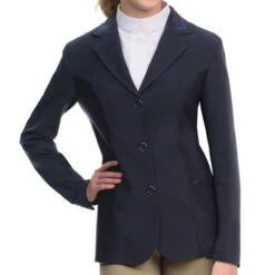 Ovation Hybrid Show Coat -Horseback Riding Clothing Store hybrid show coat navy 471156 ovation 45876.1622761573