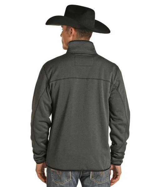 Men's Powder River Jacquard Fleece Pullover 3 Men's Powder River Jacquard Fleece Pullover - Image 3