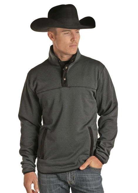 Men's Powder River Jacquard Fleece Pullover 1 Men's Powder River Jacquard Fleece Pullover