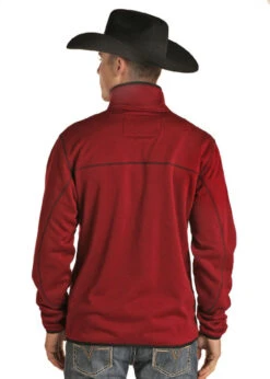 Men's Powder River Jacquard Fleece Pullover 7 Men's Powder River Jacquard Fleece Pullover -Horseback Riding Clothing Store jacquard fleece pullover burgundy back 91 1050 powder river 40603.1650410073