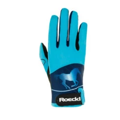Roeckl Sports Roeckl Kansas Kids Gloves -Horseback Riding Clothing Store kansas kids glove turquoise roeckl 90847.1582500306