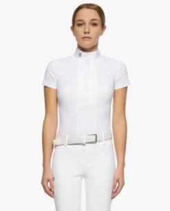 Girls Cavalleria Toscana Pleated Competition Shirt Short Sleeve 5 Girls Cavalleria Toscana Pleated Competition Shirt Short Sleeve -Horseback Riding Clothing Store kid pleated compet ss white front CAA033 JE022 0001 cavalleria toscana 65875.1670881162