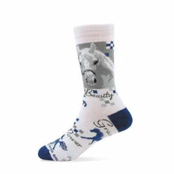 Kids Horse Prints Crew Socks -Horseback Riding Clothing Store kids beuatygrace socks 09761C gt reid 90945.1630874302