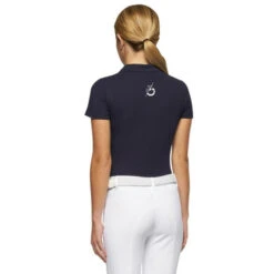 Kids Cavalleria Toscana Raceway Training Polo -Horseback Riding Clothing Store kids raceway training ss navy back POO081 CO046 7901 cavalleria toscana 07356.1659801727