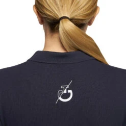 Kids Cavalleria Toscana Team Raceway Polo -Horseback Riding Clothing Store kids raceway training ss navy back detail POA081 CO046 7901 cavalleria toscana 59227.1660257233