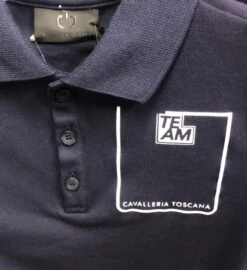 Kids Cavalleria Toscana Raceway Training Polo -Horseback Riding Clothing Store kids raceway training ss navy logo POO081 CO046 8000 CT 26513.1659899091