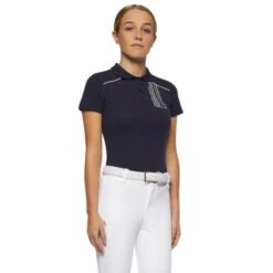 Kids Cavalleria Toscana Team Raceway Polo -Horseback Riding Clothing Store kids raceway training ss navy side POO081 CO046 7901 cavalleria toscana 22838.1660262117