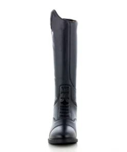 Kids Horze Rover Tall Boot -Horseback Riding Clothing Store kids rover tall boot back black front horze 48049.1669683487