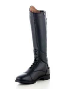 Kids Horze Rover Tall Boot -Horseback Riding Clothing Store kids rover tall boot back black instep horze 28585.1669683656
