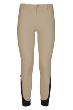 Girls Cavalleria Toscana Super Grip Tech Breeches -Horseback Riding Clothing Store kids super grip tech breech showtan front PBOA02 JE010 1003 cavalleria 57199.1578076737