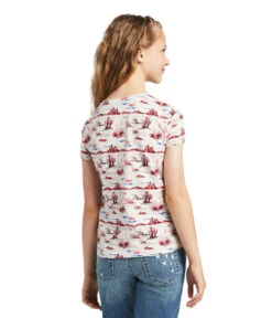 Ariat Girls REAL Yuma Print Tee -Horseback Riding Clothing Store kids yuma print tee back 10039503 ariat 04785.1641590613