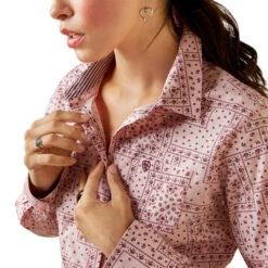 Ariat Kirby Stretch Shirt -Horseback Riding Clothing Store kirby paisley ls coral collar detail 10043475 ariat 61865.1676488650