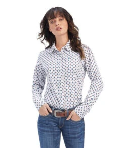 Ariat Kirby Stretch Shirt -Horseback Riding Clothing Store kirby stretch print ls township front 10041533 ariat 39160.1660770658