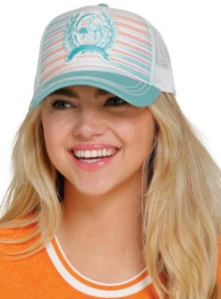 Cinch Ladies Trucker Caps -Horseback Riding Clothing Store lds cinch trucker cap turquoise MHC7874030 miller 83275.1656012975