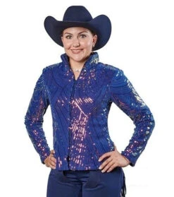 Hobby Horse Luminous Show Jacket -Horseback Riding Clothing Store luminous show jacket indigo front 1926 hobby horse 48899.1584055445