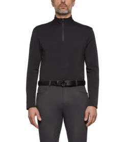 Men's Cavalleria Toscana Tech Wool Zip Turtleneck -Horseback Riding Clothing Store men tech wool turtleneck grey front POU222 LC001 CT 52769.1606957273