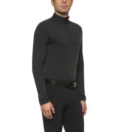Men's Cavalleria Toscana Tech Wool Zip Turtleneck -Horseback Riding Clothing Store men tech wool turtleneck grey side POU222 LC001 CT 89003.1606957276
