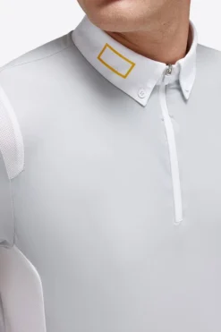 Men's RG Zip Competition Polo Short Sleeve 8 Men's RG Zip Competition Polo Short Sleeve -Horseback Riding Clothing Store mens competition zip polo ss lt.grey detail POM005 JS001 8100 cavalleria toscana 57668.1670292911