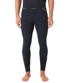 Men's B Vertigo Damien Breeches Knee Patch -Horseback Riding Clothing Store mens damien kp anth.gry front 36725 b vertigo 25155.1678926327
