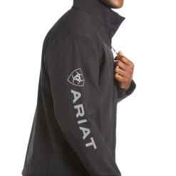 Men's Ariat Logo 2.0 Softshell Jacket -Horseback Riding Clothing Store mens logo 2.0 softshell black sleeve 10023322 ariat 44744.1641589627