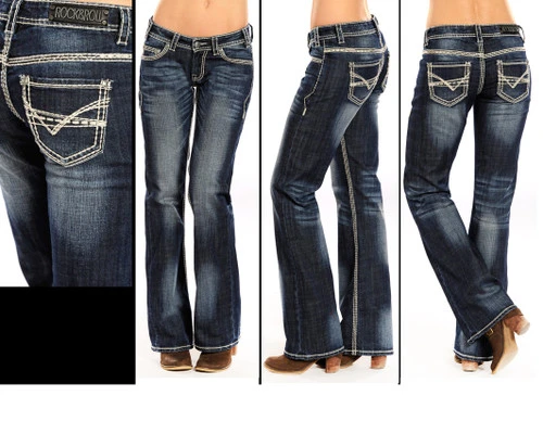 Rock & Roll Mid Rise Riding Jean 2 Rock & Roll Mid Rise Riding Jean - Image 2