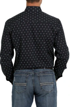 Cinch Modern Fit Print Shirt Long Sleeve 9 Cinch Modern Fit Print Shirt Long Sleeve -Horseback Riding Clothing Store moder fit print ls navy back MTW1347045 miller 95562.1652992348