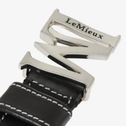 LeMieux Monogram Belt -Horseback Riding Clothing Store monogram belt black detail IT03144002 lemieux 56432.1679788664