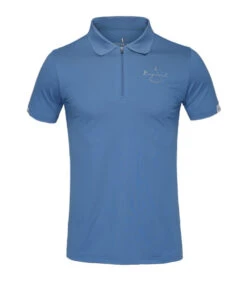 Men's Kingsland Nico Polo Short Sleeve -Horseback Riding Clothing Store nico polo blue horizon front 220 PT 206 297 kingsland 37189.1643487153