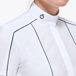 Cavalleria Toscana Outline Piping Shirt Short Sleeve 6 Cavalleria Toscana Outline Piping Shirt Short Sleeve -Horseback Riding Clothing Store outline piping compet ss white side detail CAD209 JE022 0001 cavalleria toscana 49687.1649541779