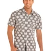 R&R Cowboy Palm Tree Short Sleeve Shirt