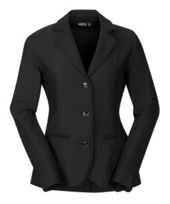 Kerrits Petite Affinity Aero Show Coat -Horseback Riding Clothing Store petite aero affinity show coat black front 40420P kerritw 30746.1690923493