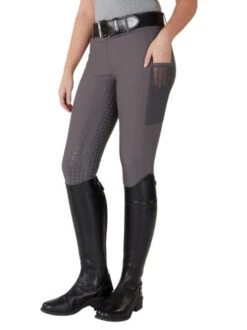Piper Fusion Breeches Full Grip -Horseback Riding Clothing Store piper fusion full grip charcoal front boots 32381 smartpak 18700.1679004505