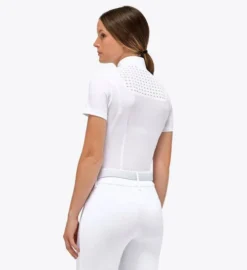 Cavalleria Toscana Pique Competition Polo Short Sleeve 5 Cavalleria Toscana Pique Competition Polo Short Sleeve -Horseback Riding Clothing Store pique mesh zip polo white back POD335 PA073 0101 CT 93317.1683686625