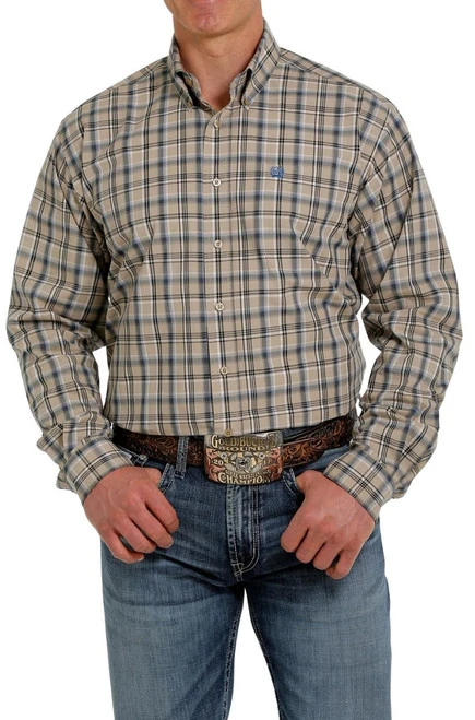 Cinch Plaid Button Down Shirt Long Sleeve 3 Cinch Plaid Button Down Shirt Long Sleeve - Image 3