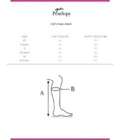 PÉNÉLOPE Pénélope Prisca Half Chaps -Horseback Riding Clothing Store prisca half chaps size 31209.1691198761