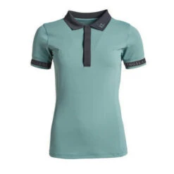 Kingsland Prisha Tech Polo Short Sleeve -Horseback Riding Clothing Store prisha tech polo ss green 2220202408 kingsland 11799.1657135401