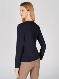 Vestrum Procida Horse Sweatshirt -Horseback Riding Clothing Store procida horse sweater navy back W6722 65038 00079 vestrum 40044.1681613481