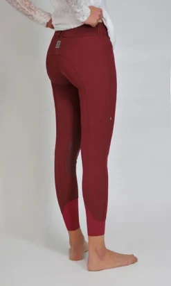For Horses Remie Knee Grip Breeches -Horseback Riding Clothing Store remie knee grip breech bordeaux side for horses 58196.1567041593