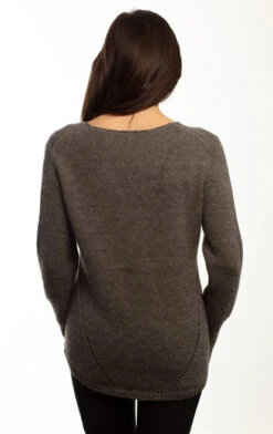 Goode Rider RIDE Sweater -Horseback Riding Clothing Store ride sweater heather charcoal back 19037 3758 goode rider 99890.1665773755