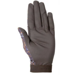 HKM Allure Riding Gloves -Horseback Riding Clothing Store riding gloves allure dark brown palm 2100 DARK BROWN hkm 13582.1651102716