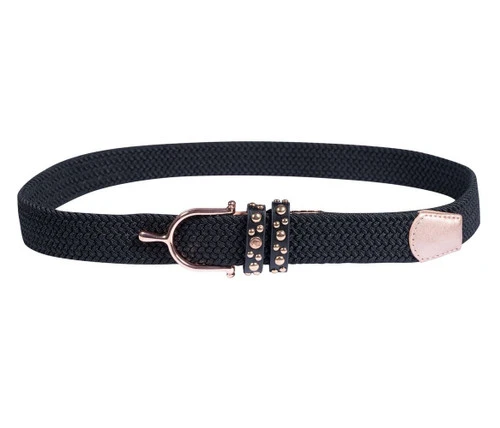 HKM Rose Gold Glamour Elastic Belt 2 HKM Rose Gold Glamour Elastic Belt - Image 2