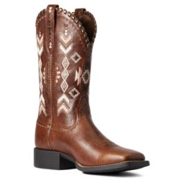Ariat Round Up Skyler Western Boot -Horseback Riding Clothing Store round up skyler canyon 3 4 instep 10038327 ariat 60346.1636495259