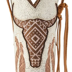 Ariat Round Up Southwest StretchFit Western Boot -Horseback Riding Clothing Store round up sw stretchfit brown.wh detail 10044434 ariat 27962.1677192563