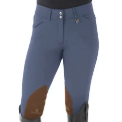 Romfh Sarafina Euro Breeches Knee Patch -Horseback Riding Clothing Store sarafina euro breech classic fog 468455 romfh 56420.1665176164