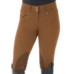 Romfh Sarafina Euro Breeches Knee Patch -Horseback Riding Clothing Store sarafina euro breech classic maple 468455 romfh 45378.1665176168