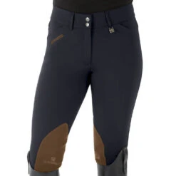 Romfh Sarafina Euro Breeches Knee Patch -Horseback Riding Clothing Store sarafina euro kp classic greystoke 1 468455 romfh 35373.1653609436