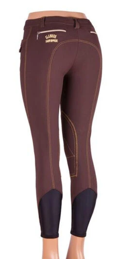 Sarm Hippique Aprica Knee Patch Breeches -Horseback Riding Clothing Store sarm hippique aprica knee patch breech back brown 28159 50118.1527290075