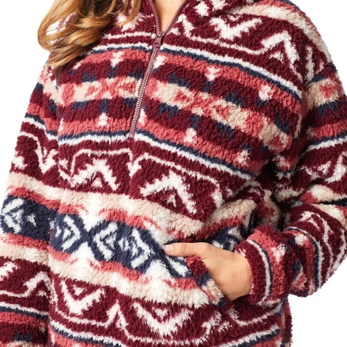 Wrangler Sherpa Print Hoodie 2 Wrangler Sherpa Print Hoodie - Image 2