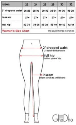 GhoDho Adena Breeches Grip Full Seat -Horseback Riding Clothing Store size chart breeches ghodho 74792.1656450109